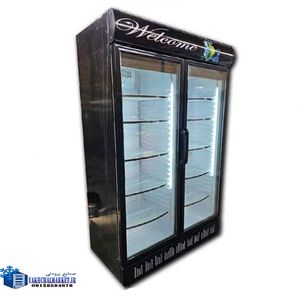 یخچال سوپرمارکت دو درب 140 سانتی