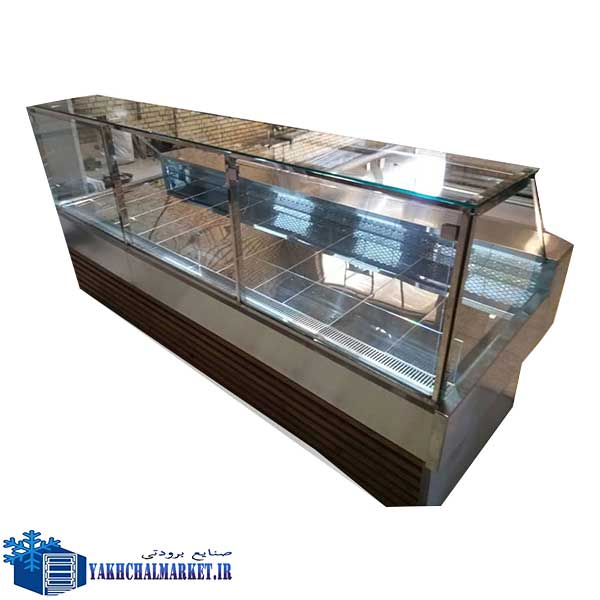 یخچال جزیره شیشه تخت