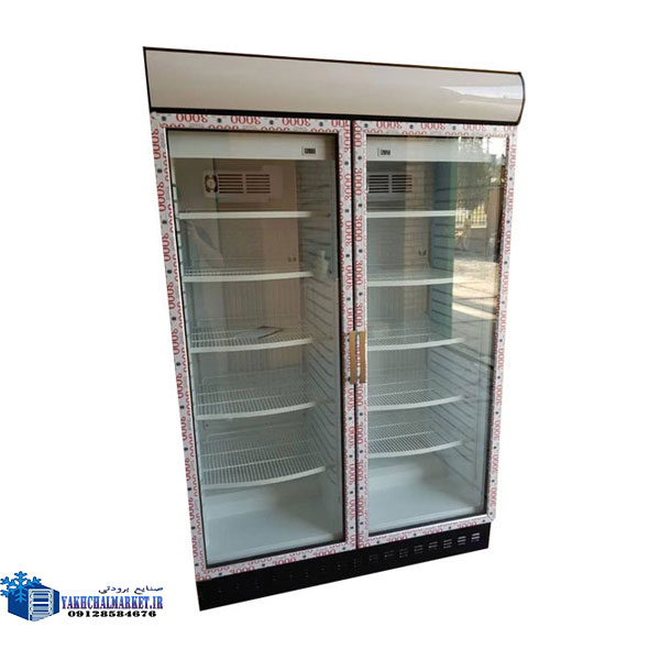 یخچال سوپرمارکت دو درب 120 سانتی