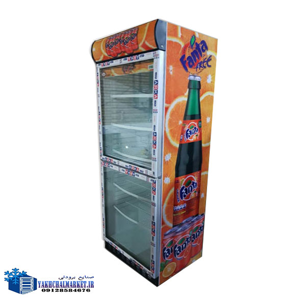 یخچال سوپرمارکت دو درب 70 سانتی