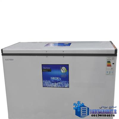 فریزر صندوقی تراکمی تک درب الکتروسان مدل ECF-C395